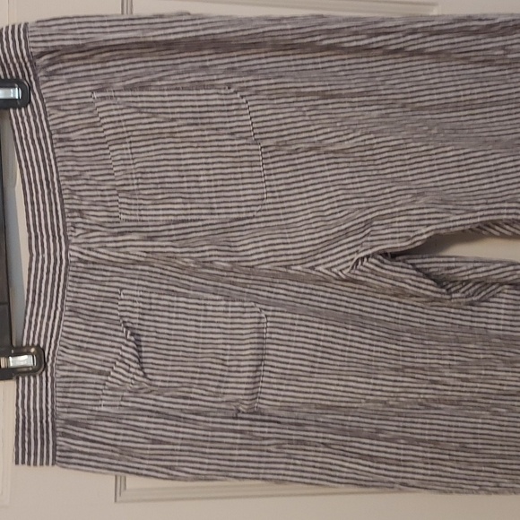 Old Navy High Waisted Striped Linen Blend Wide Leg Pants - Picture 9 of 14